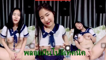 เด็กเทคโนพลอยมีนโปลีเทคนิค น้องแม่งหน้าตาอย่างสวยเลยหมวยอึ๋มนมโคตรใหญ่ คอลเสียวกับแฟนตอนยิ้มนะโคตรมีสเน่ห์น่าเย็ดจัดๆเลย