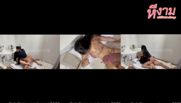 Onlyfans amam7078 น้องแอมสาวขี้เงี่ยนชุดขาวลีลาเด็ดๆมาแหวกขาเย็ดกระแทกหีครางเสียวลั่นห้องนวดนมอย่างมันส์