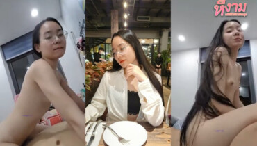สาวหมวยใส่แว่นเย็ดกับผัวเสียวๆขึ้นขย่มโยกเอวบดควยให้แบบไม่ยั้ง ครางอย่างเสียวลีลาเอวอย่างเด็ดเห็นแล้วอิจฉาเลย